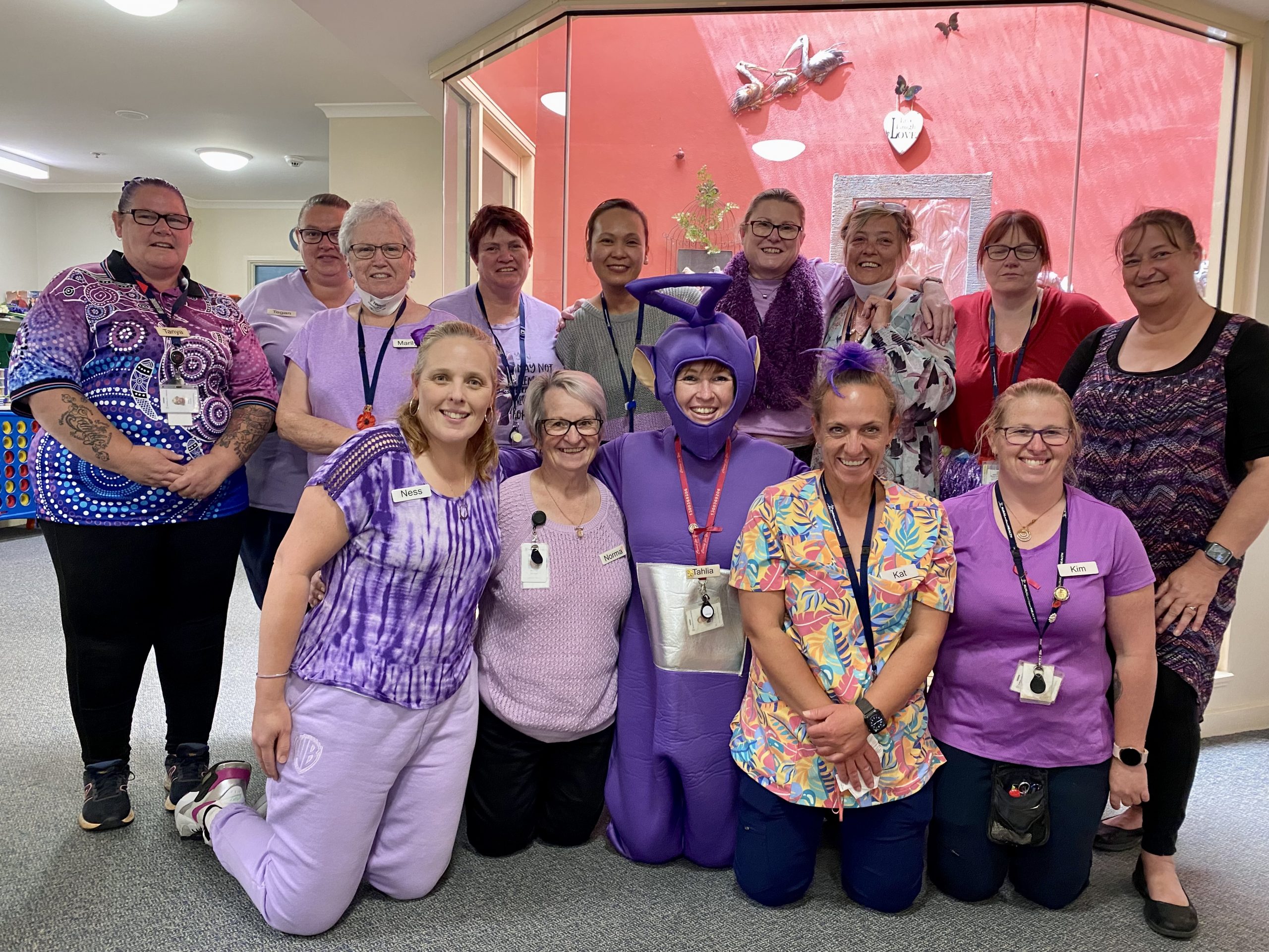 Hopetoun team purple day