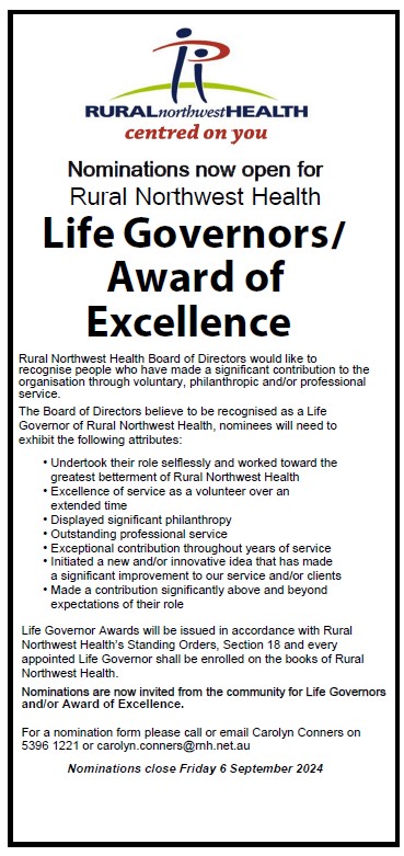 Life Governor awards