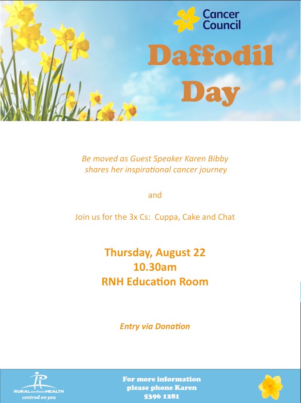 daffodil day poster