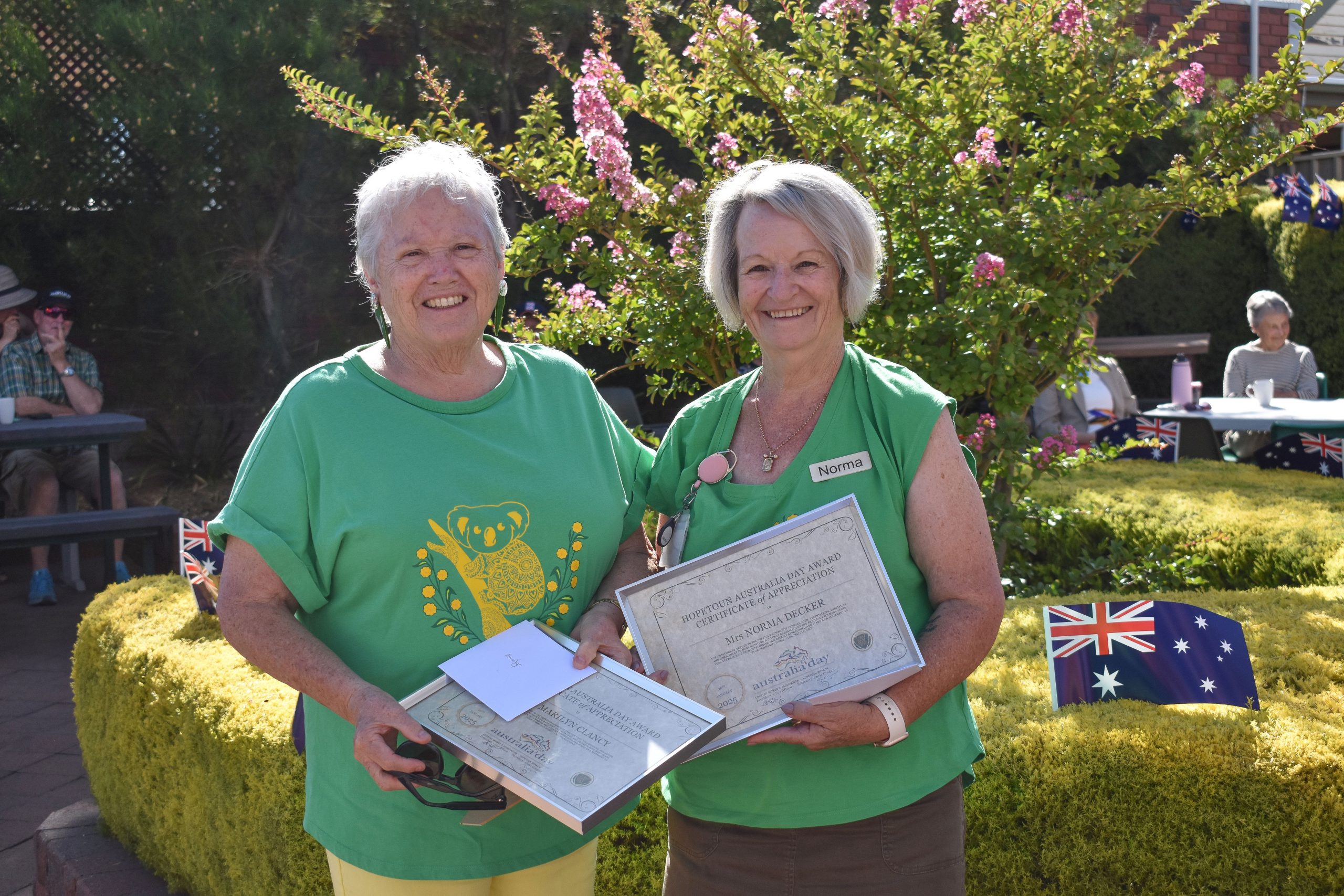 Marilyn and Norma Australia Day award