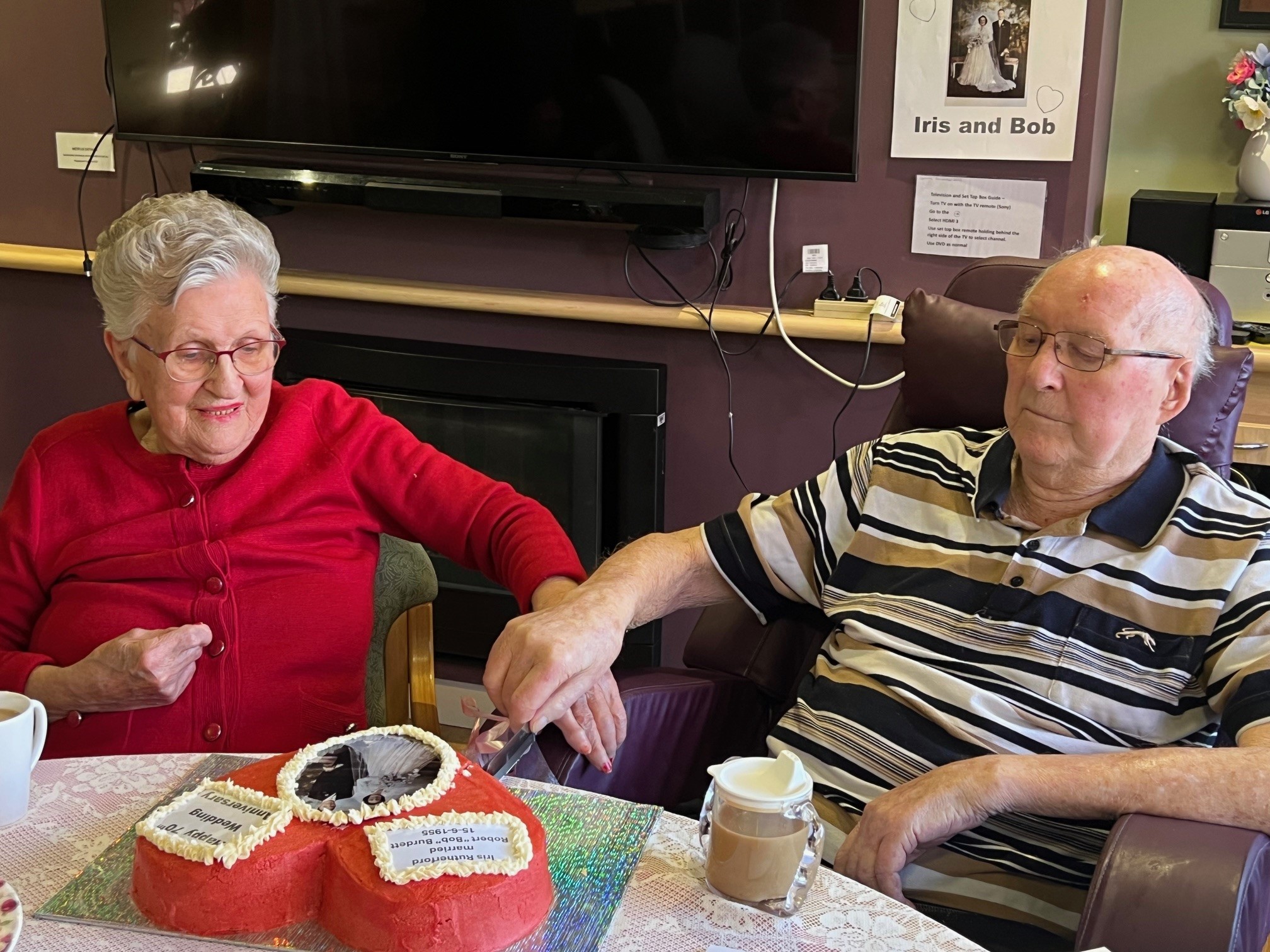 Bob and Iris Burdett th anniversary
