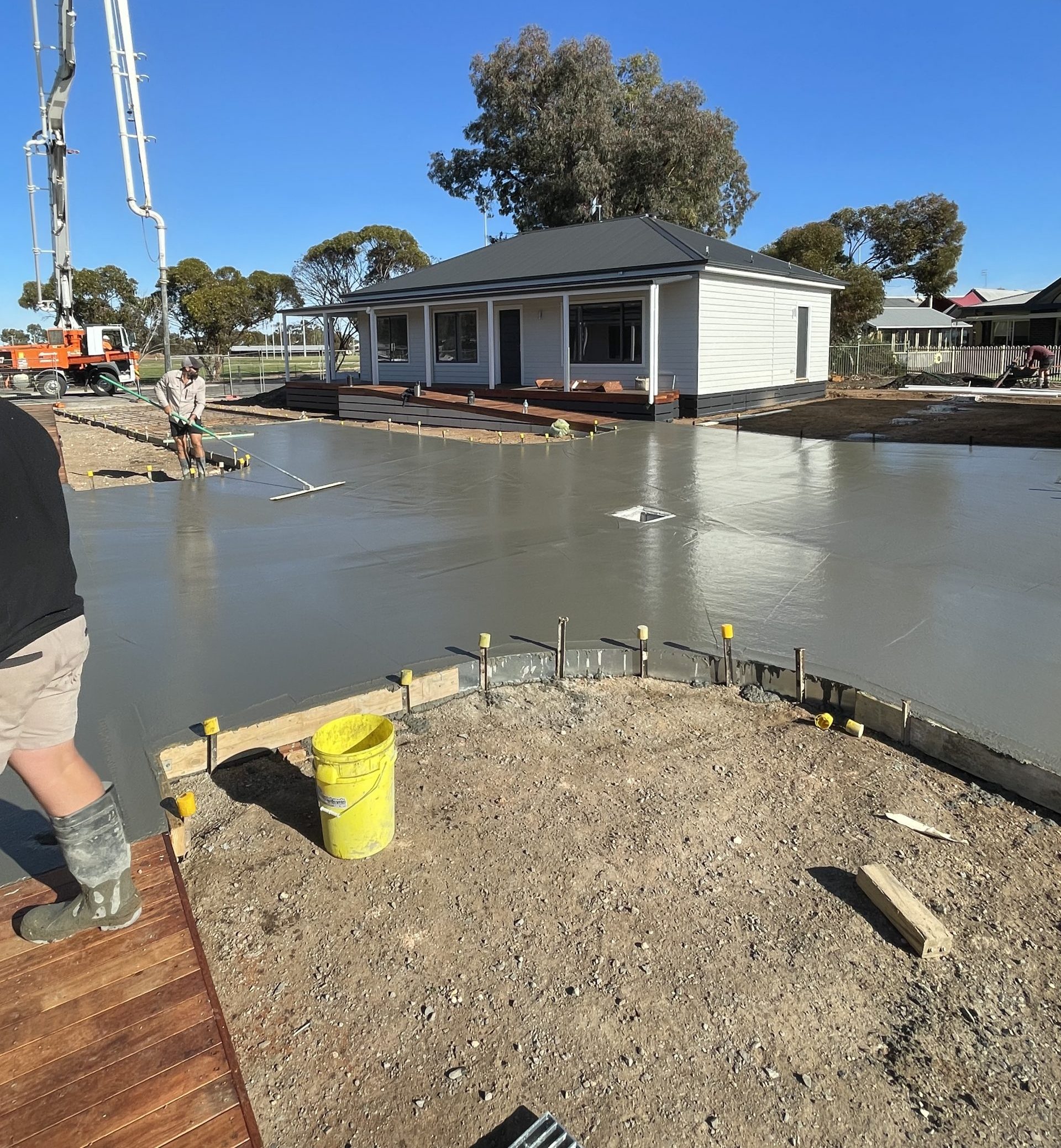 Duplex concreting works