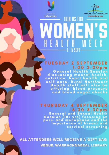 Womens Health Week RNH YSC sessions and