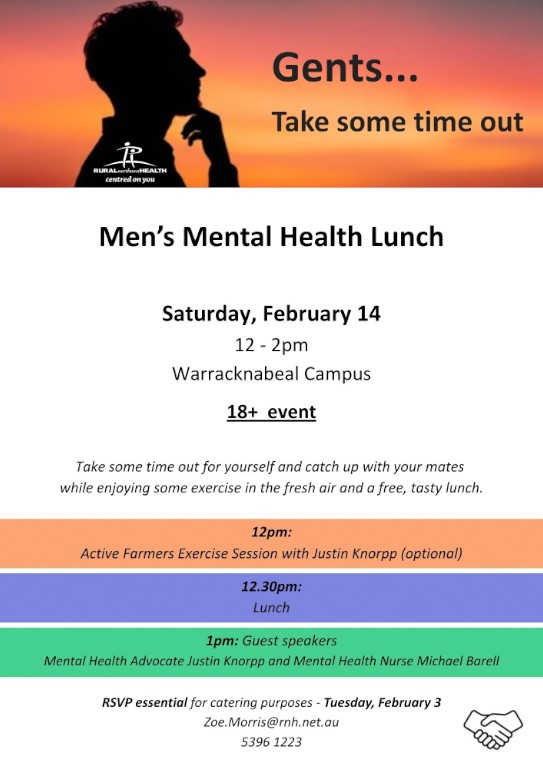 Mens Mental Health Lunch