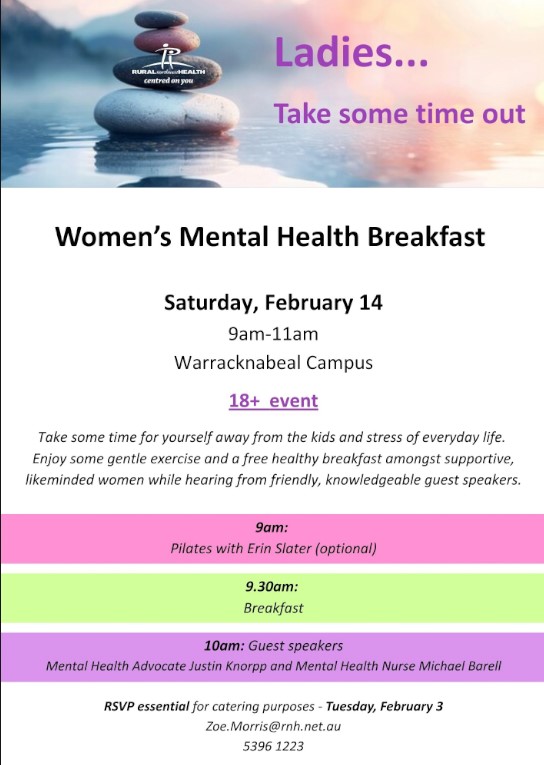 Womens Mental Health Breakfast