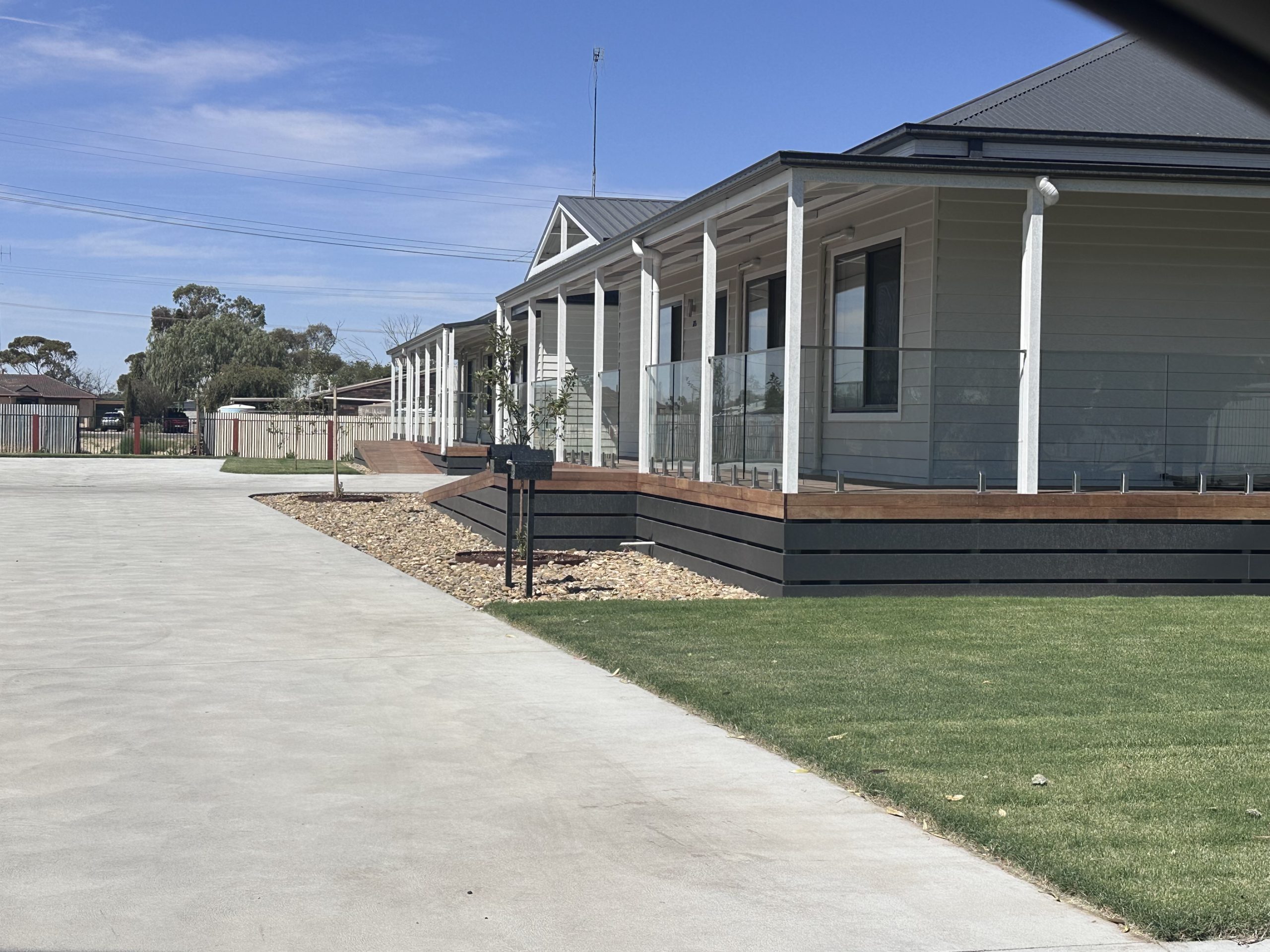 Duplex balustrades installed