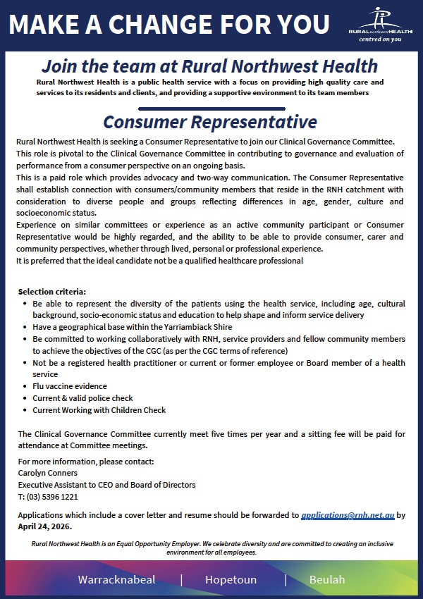 Consumer representative