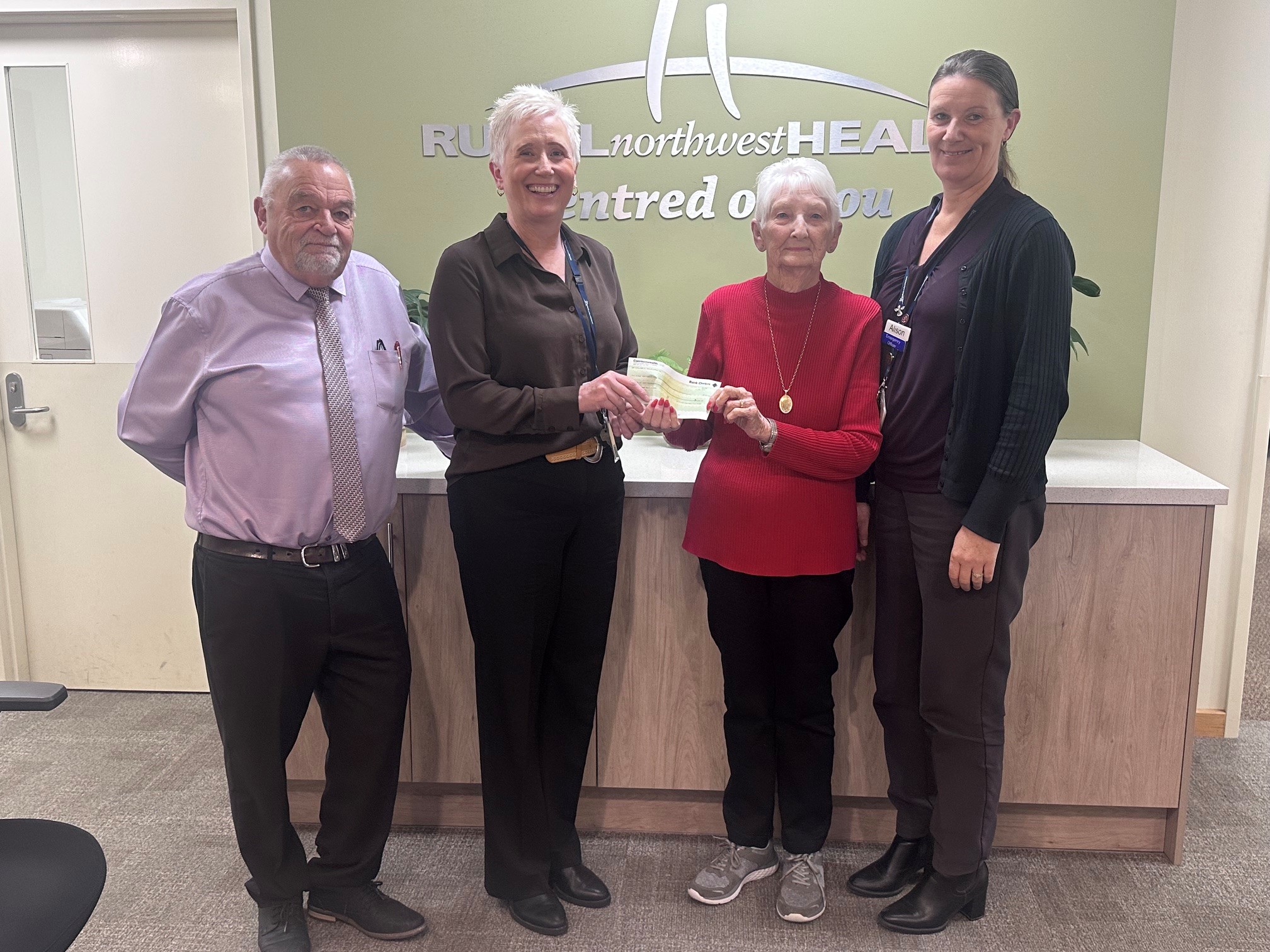 Swanbuild donation to auxiliary